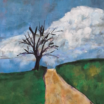 Acryl op doek, Maya Wildevuur, Landschap, 2001